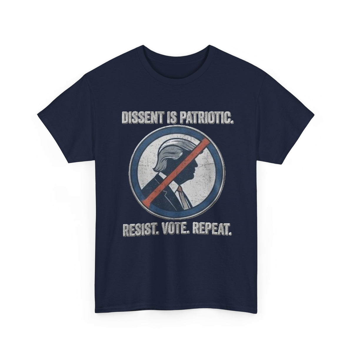 T-shirt « La dissidence est patriotique, résistez, votez, recommencez » | Haut pour manifestation politique