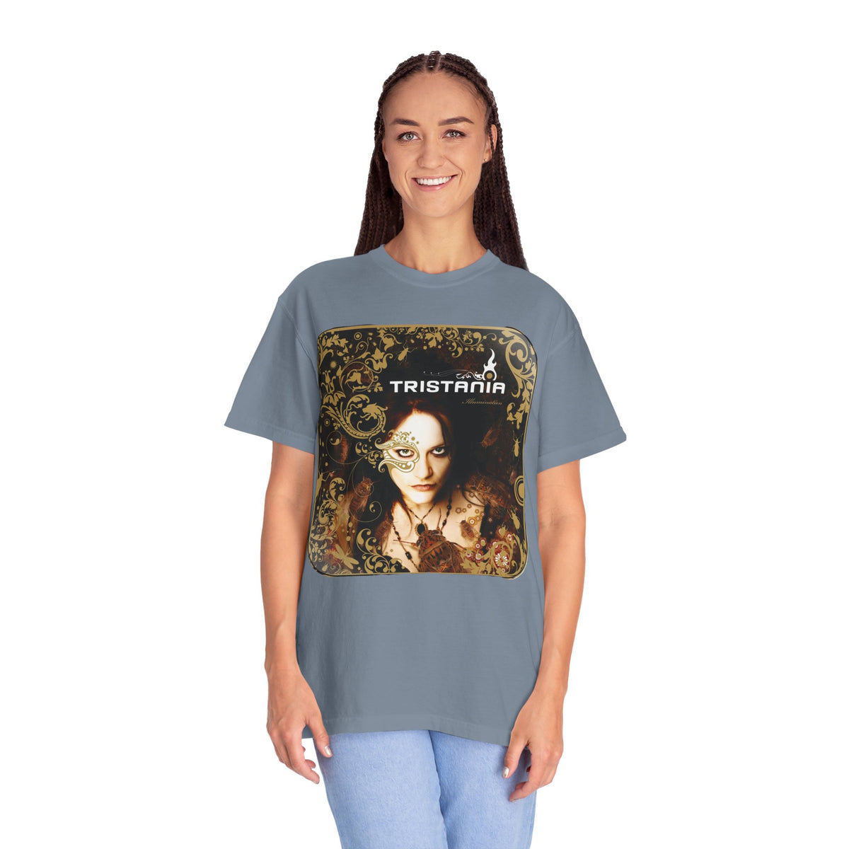 Camiseta con el arte del álbum Illumination de Tristania | Camiseta de la banda noruega de metal gótico