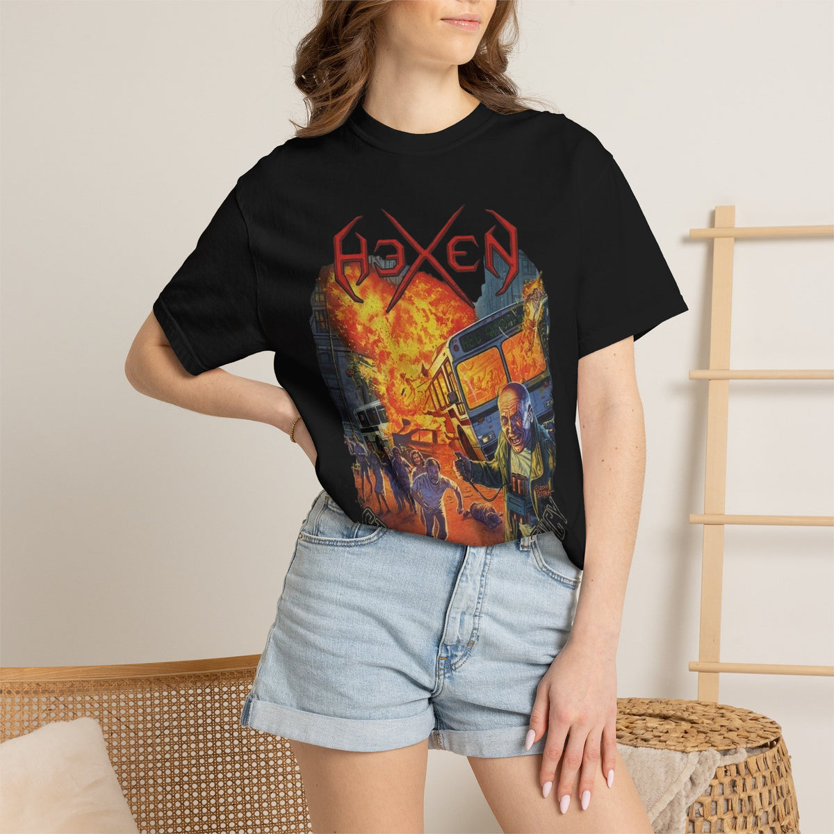 HeXen State Of Insurgency Artwork T-Shirt / American Thrash Metal Band Tee