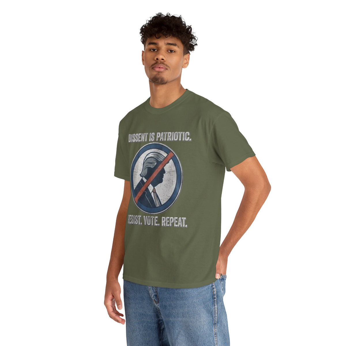 T-shirt « La dissidence est patriotique, résistez, votez, recommencez » | Haut pour manifestation politique