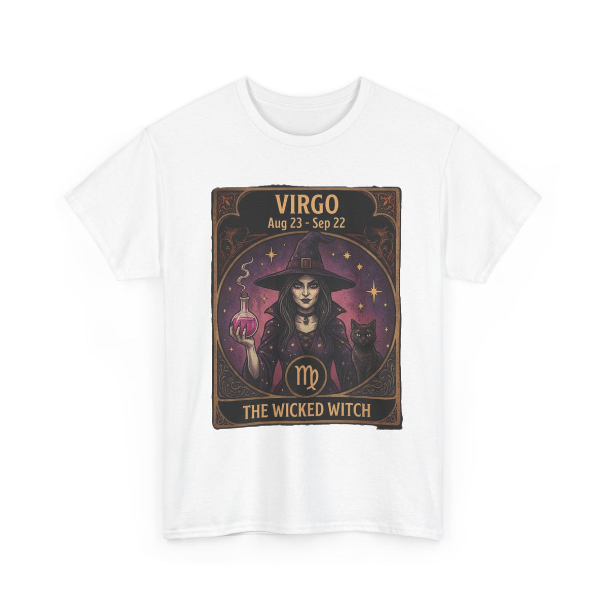 Camiseta Virgo Wicked Witch | Camiseta de Virgo de astrología del zodiaco de Halloween
