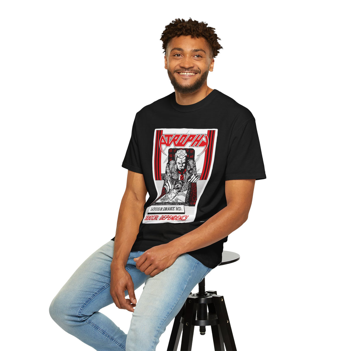 Atrophy Chemical Dependency Album Graphic T-shirt | American Thrash Metal Vintage Tee