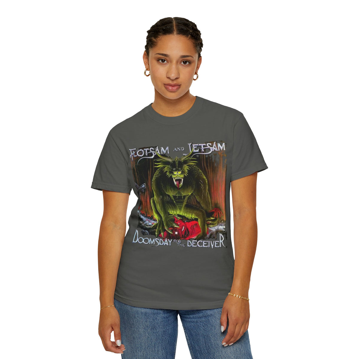 Flotsam & Jetsam Doomsday For the Deceiver Album Artwork T-Shirt | Thrash Metal Band Art Tee