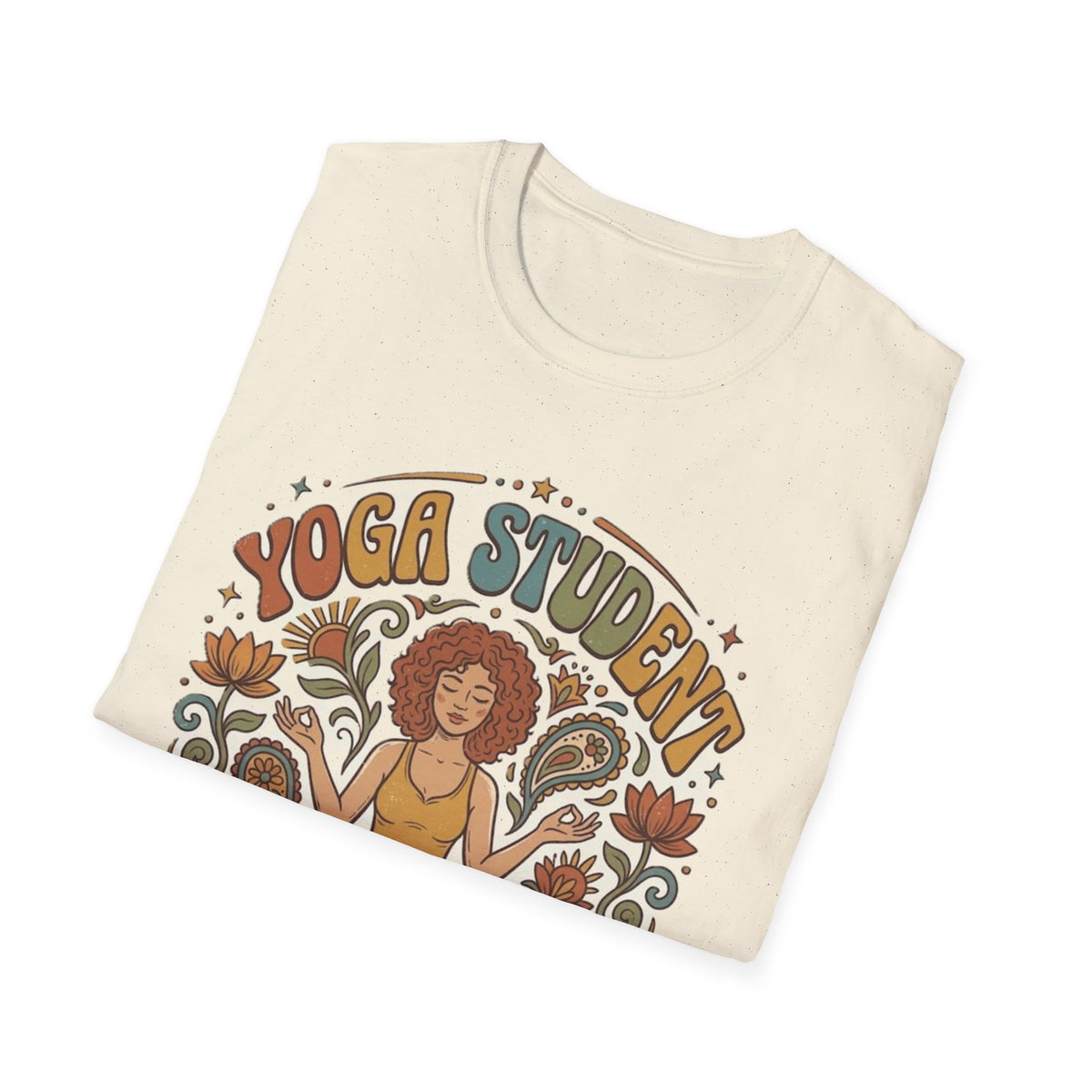 Yoga Student T-Shirt | Retro Lotus Meditation Graphic