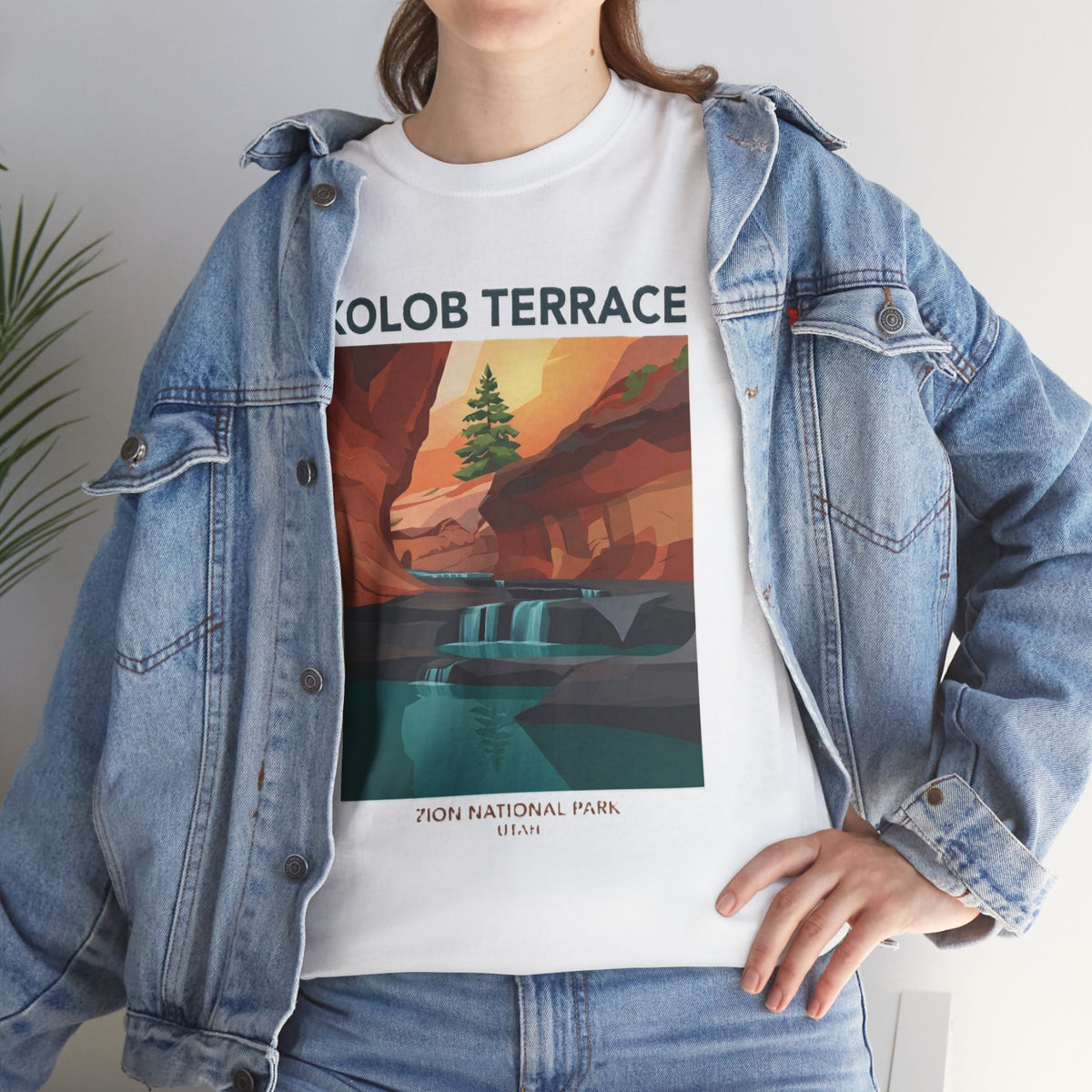 Camiseta de póster del Parque Nacional Kolob Terrace | Camiseta con paisaje del Cañón de Zion