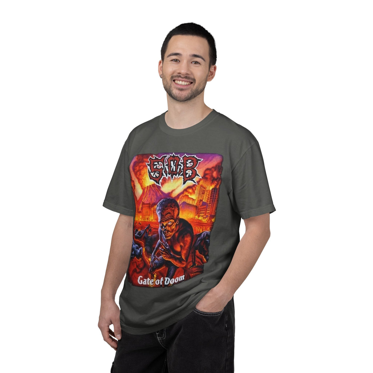 S.O.B Gate of Doom Album Artwork T-Shirt / Thrashcore Punk Band Tee