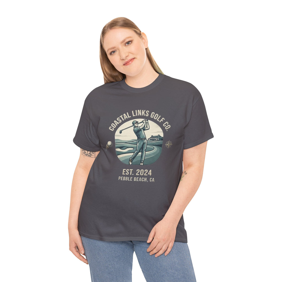 Coastal Links Golf Co logo T-Shirt | Pebble Beach est. 2024