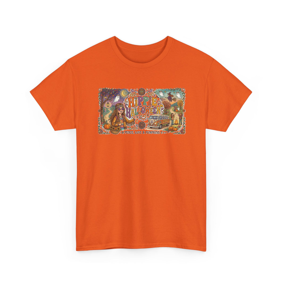 T-shirt graphique psychédélique nature hippie / T-shirt Halloween hippie