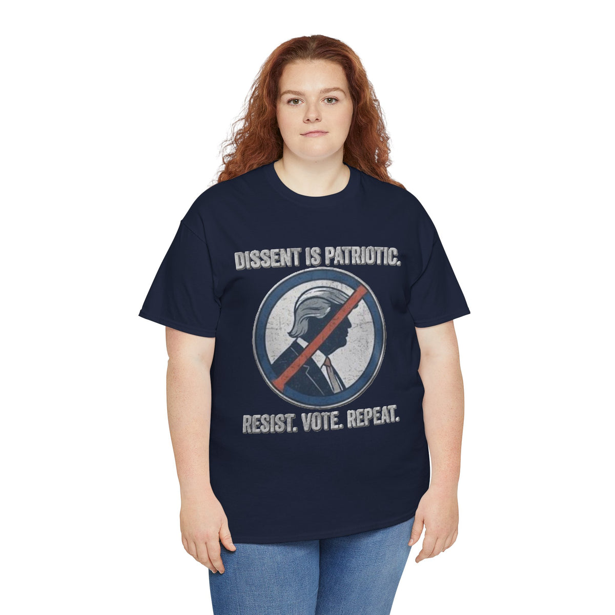 T-shirt « La dissidence est patriotique, résistez, votez, recommencez » | Haut pour manifestation politique