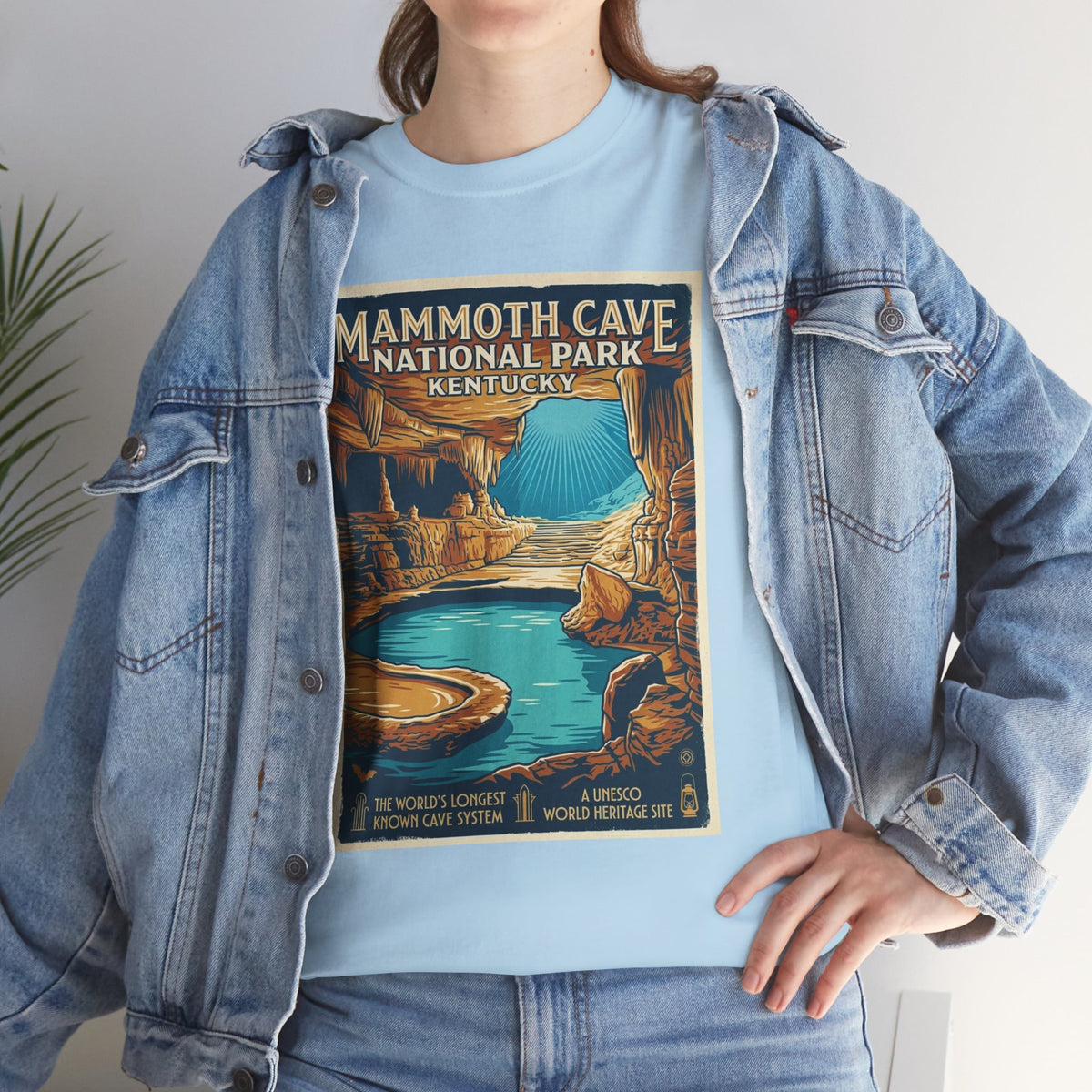 Mammoth Cave National Park Vintage Poster T-Shirt | Kentucky Cave Artwork