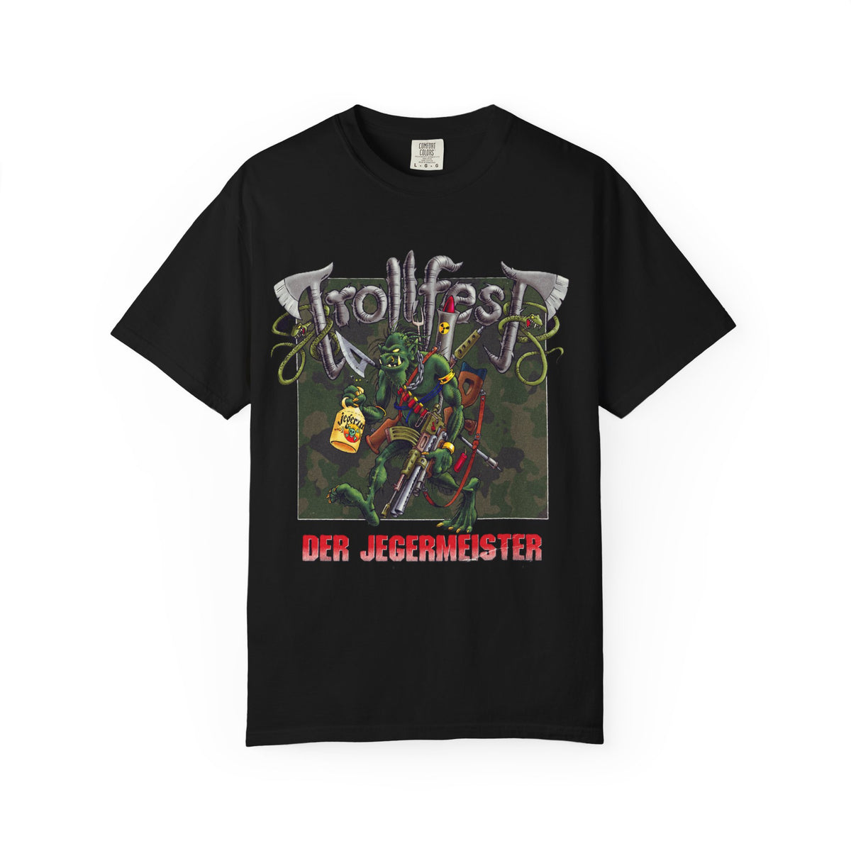Camiseta gráfica con arte de Trollfest Der Jegermeister | Metal folclórico balcánico noruego
