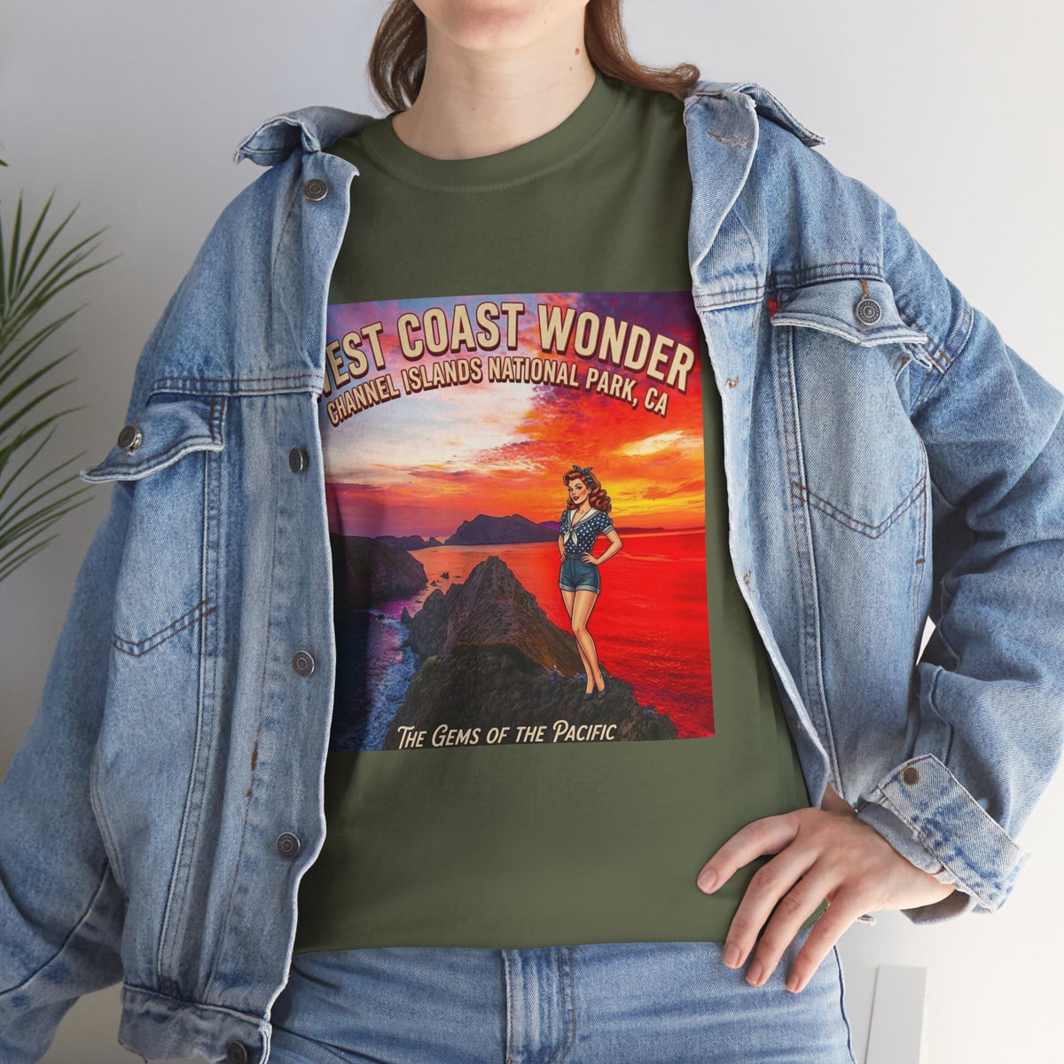 Channel Islands National Park California graphic tee | California sunset vintage poster