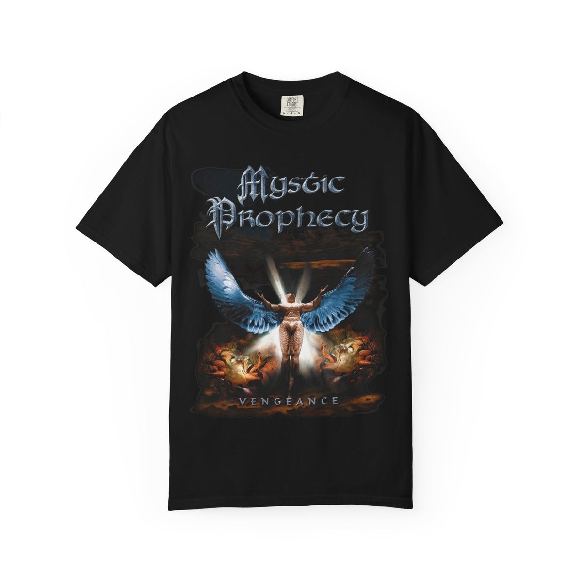 Mystic Prophecy Vengeance Eagle Artwork T-Shirt / German Heavy Metal Band Tee