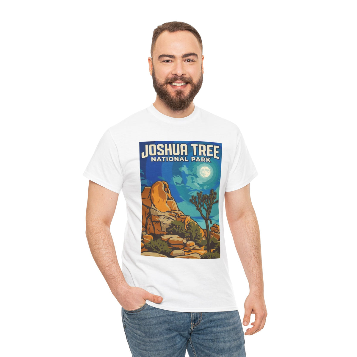 Camiseta de póster del Parque Nacional Joshua Tree, California | Camiseta de naturaleza del Parque Nacional de California