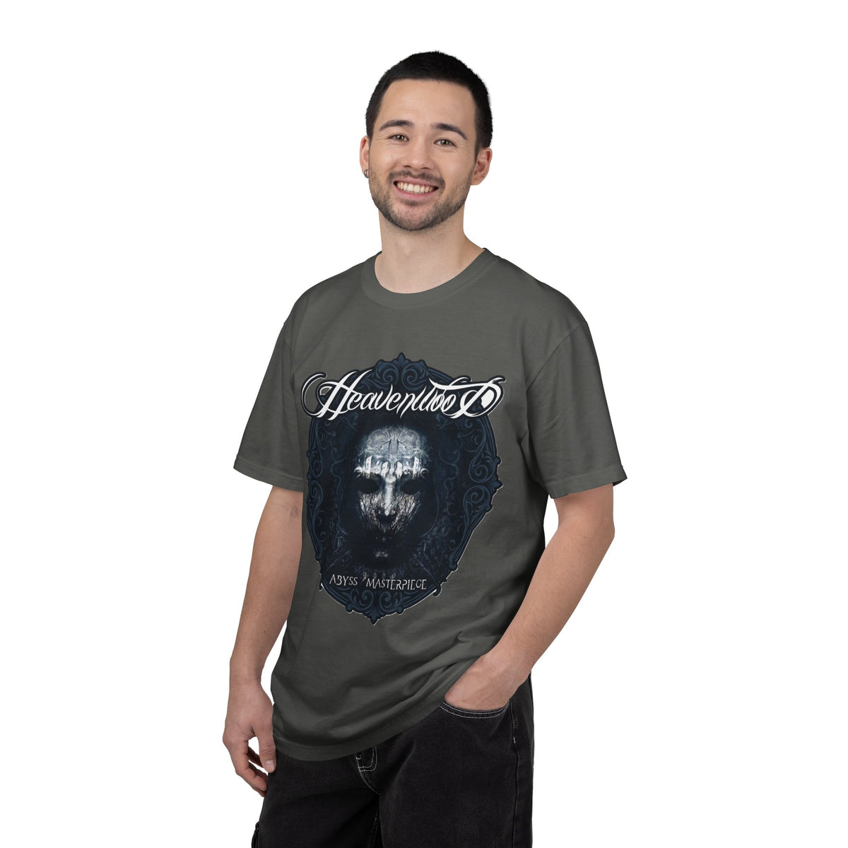 T-shirt avec pochette d'album « Masterpiece » de Heavenwood Abyss / T-shirt de groupe de metal gothique portugais