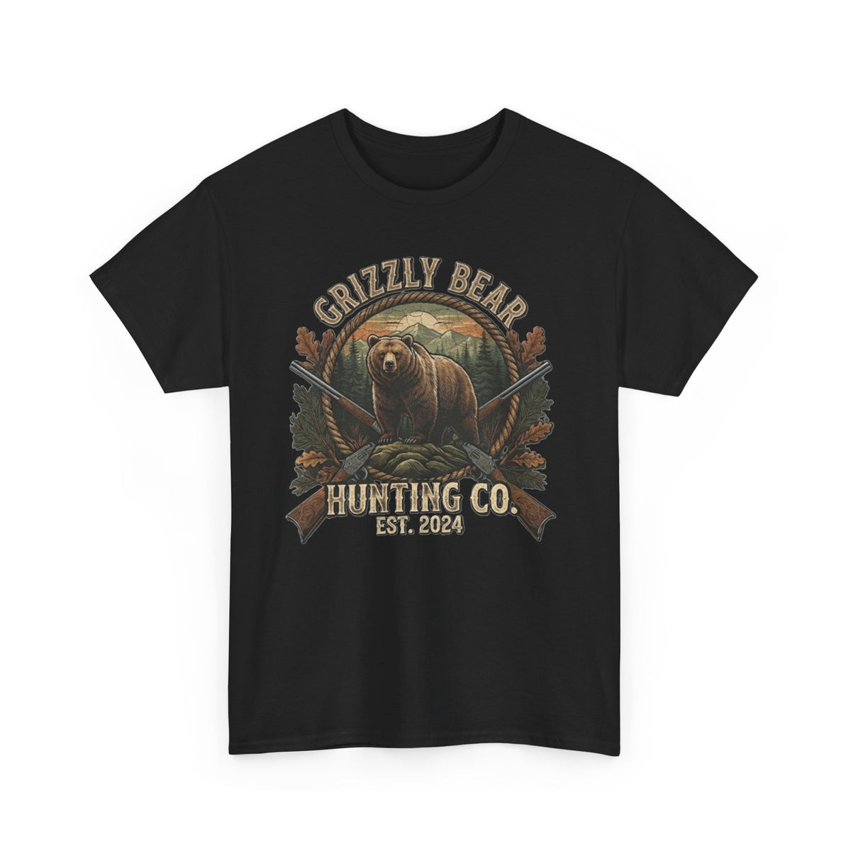 Grizzly Bear Hunting Co T-Shirt | Vintage Wildlife Outdoor Tee