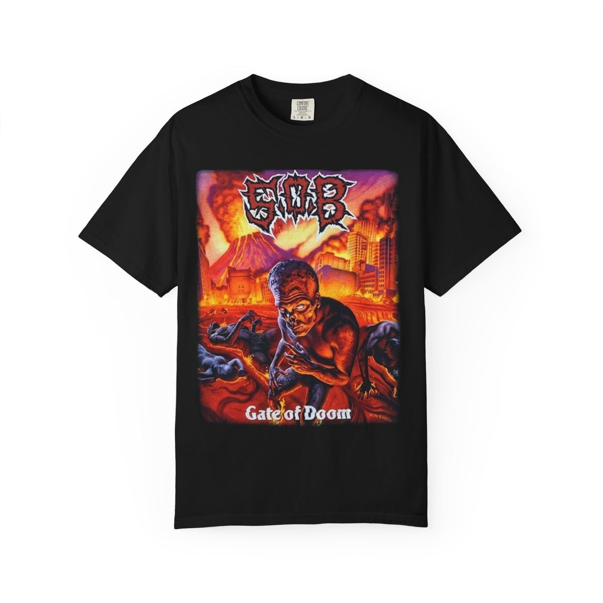 S.O.B Gate of Doom Album Artwork T-Shirt / Thrashcore Punk Band Tee
