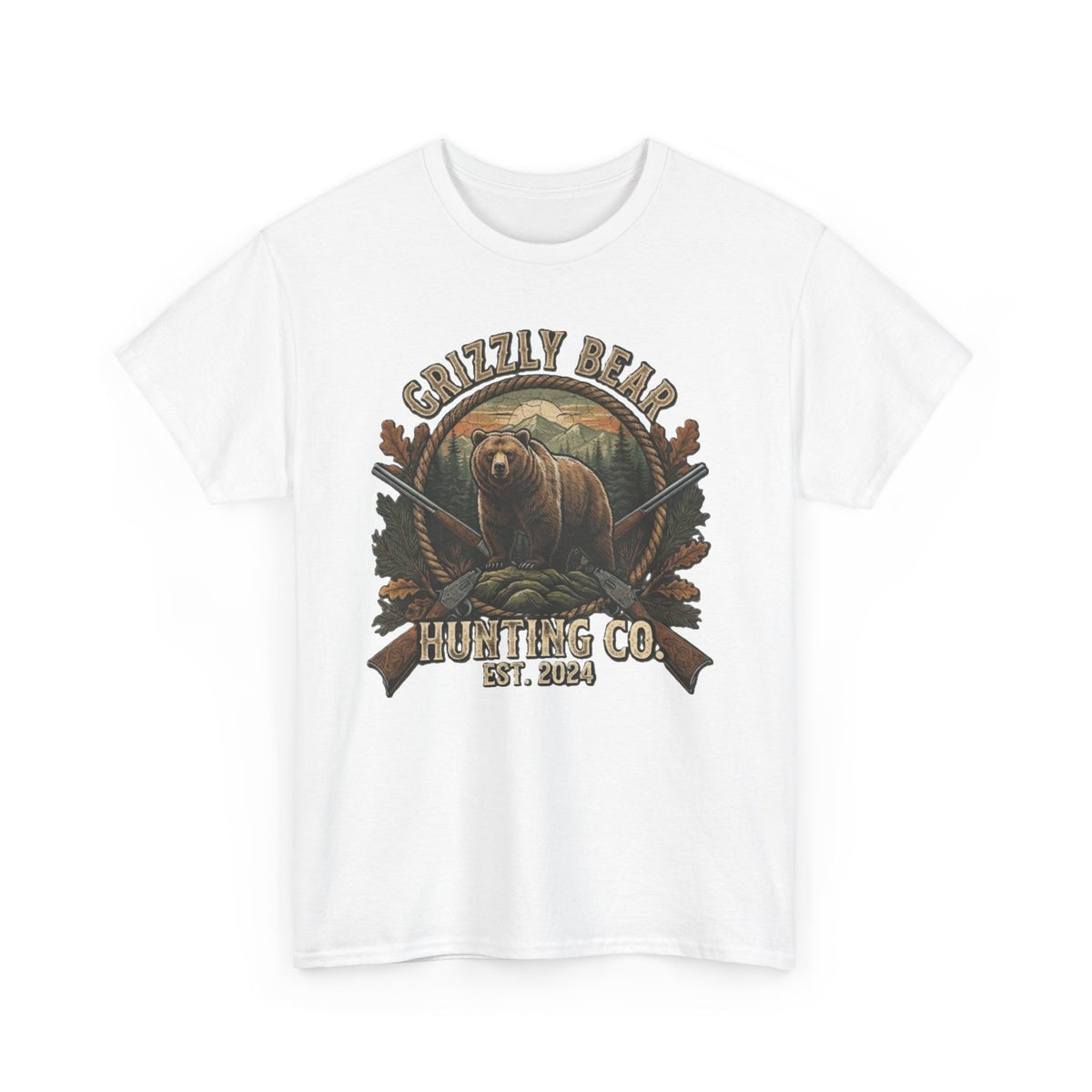 Grizzly Bear Hunting Co T-Shirt | Vintage Wildlife Outdoor Tee