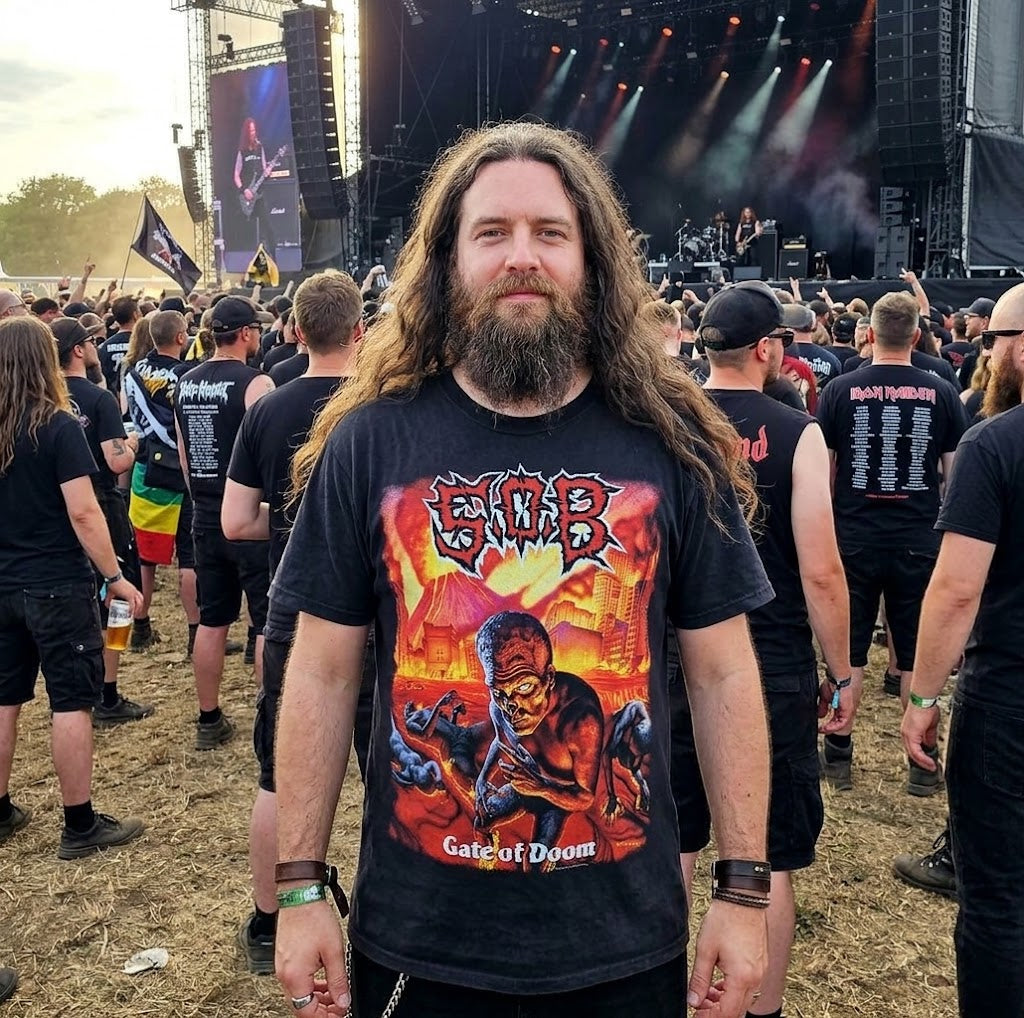 S.O.B Gate of Doom Album Artwork T-Shirt / Thrashcore Punk Band Tee