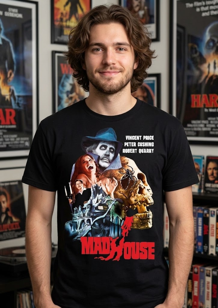 Mad House Vincent Price movie poster T-Shirt | vintage horror Collection Classics tee
