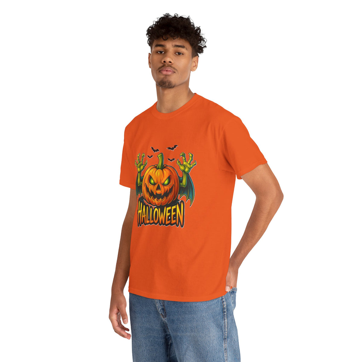 Jack-o'-Lantern Monster Pumpkin T-Shirt | Halloween Pumpkin Graphic Tee