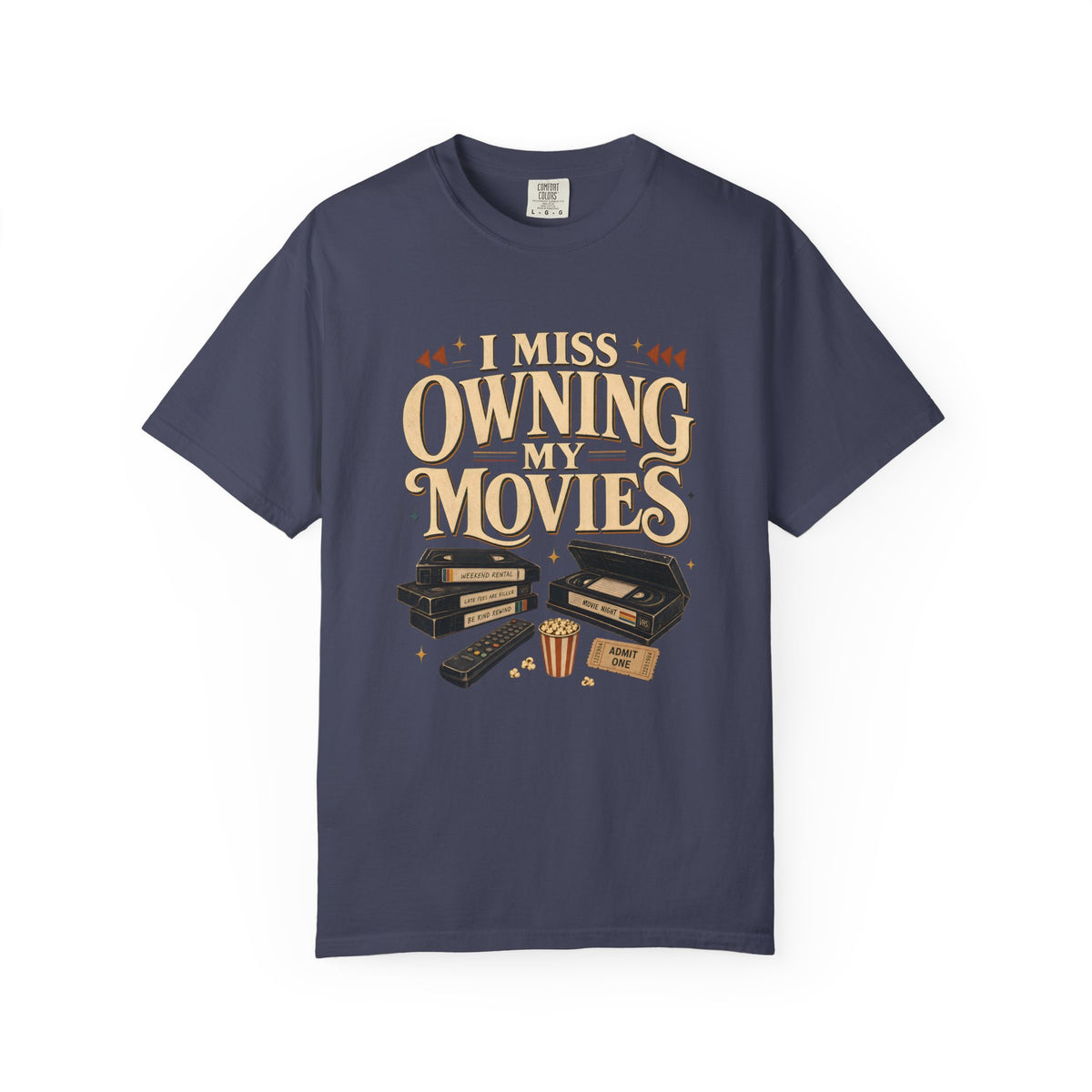 I Miss Owning My Movies Shirt, Vintage Movie Night T-Shirt, Retro VHS Tee, Physical Media Shirt, Film Lover Gift