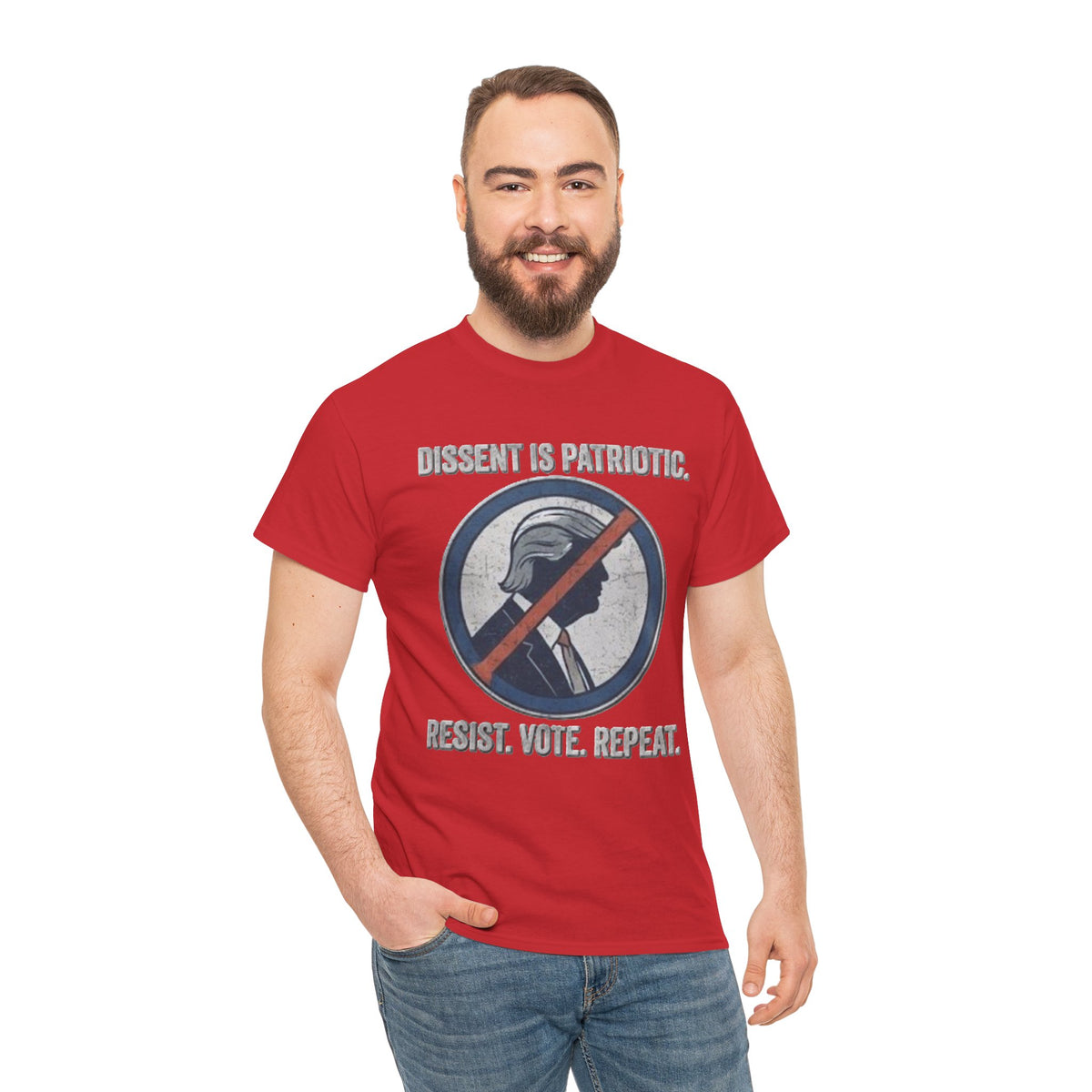 T-shirt « La dissidence est patriotique, résistez, votez, recommencez » | Haut pour manifestation politique