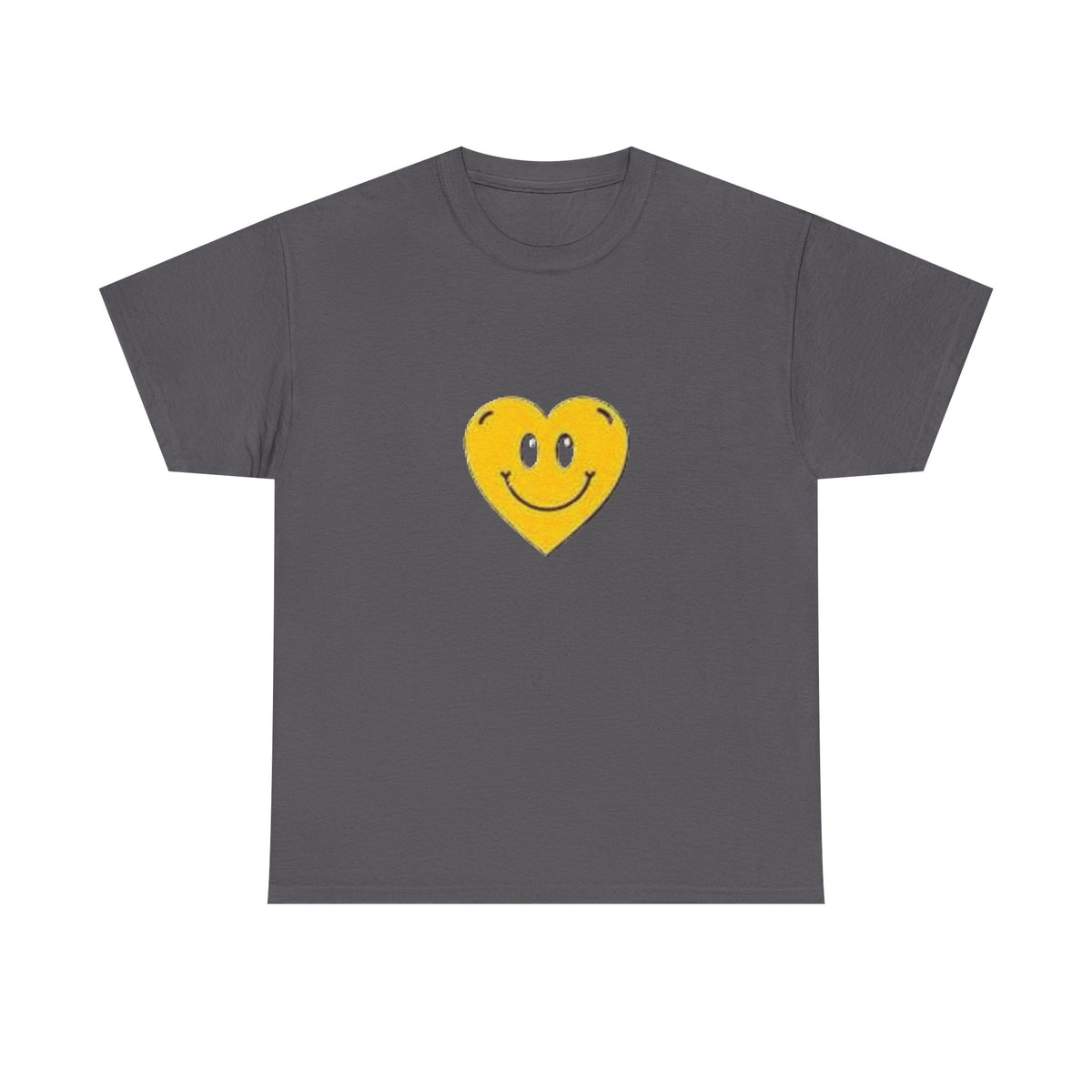 Yellow Smiley Heart Tee | Cute Happy Face Shirt, Retro Emojis