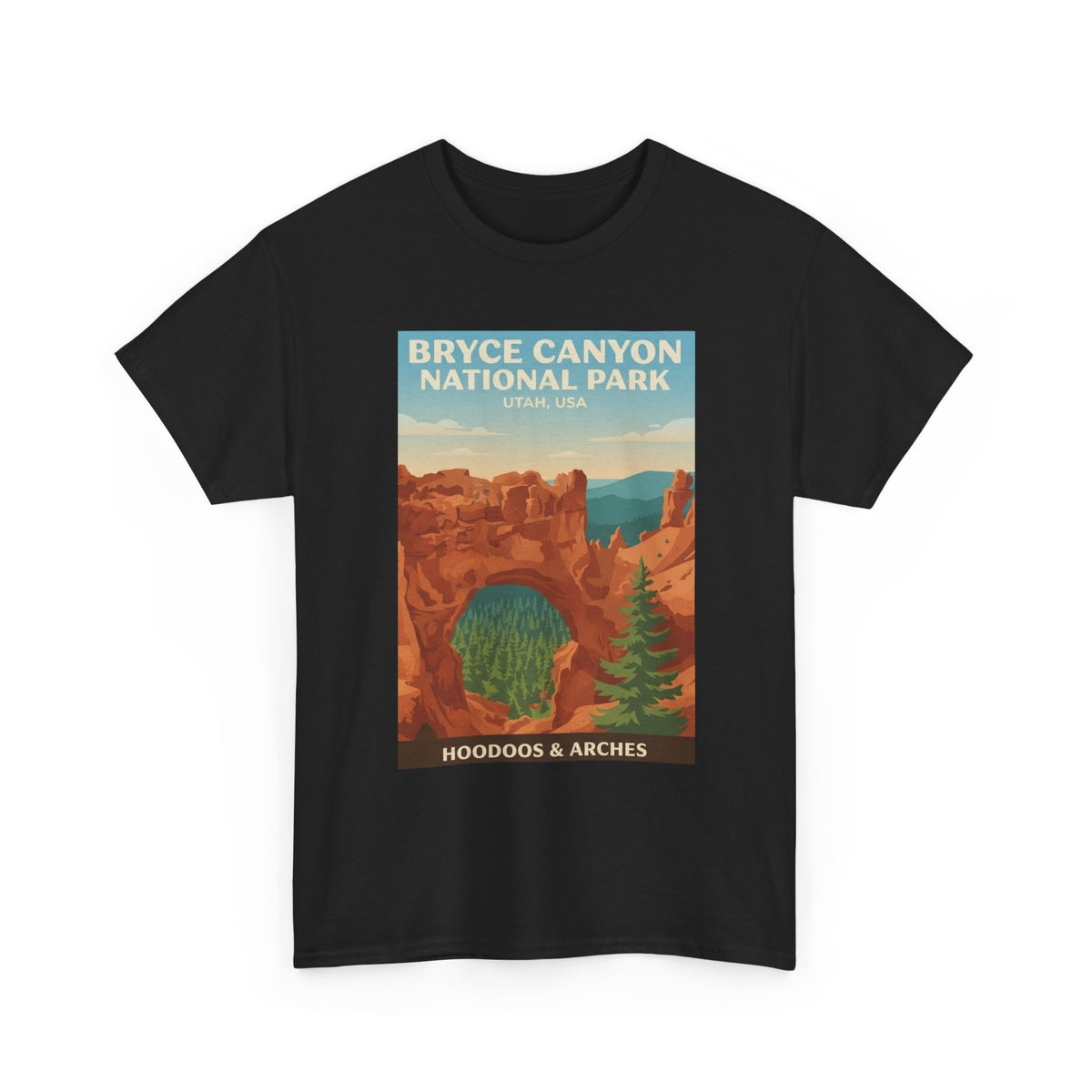 Bryce Canyon National Park Poster Tee | Hoodoos & Arches T-Shirt