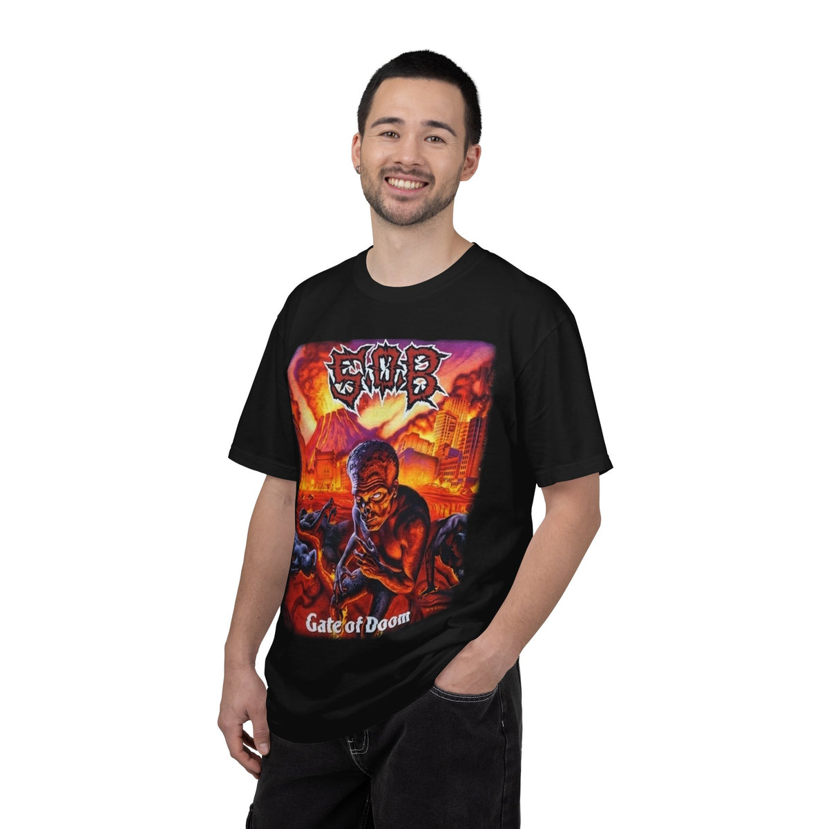 S.O.B Gate of Doom Album Artwork T-Shirt / Thrashcore Punk Band Tee