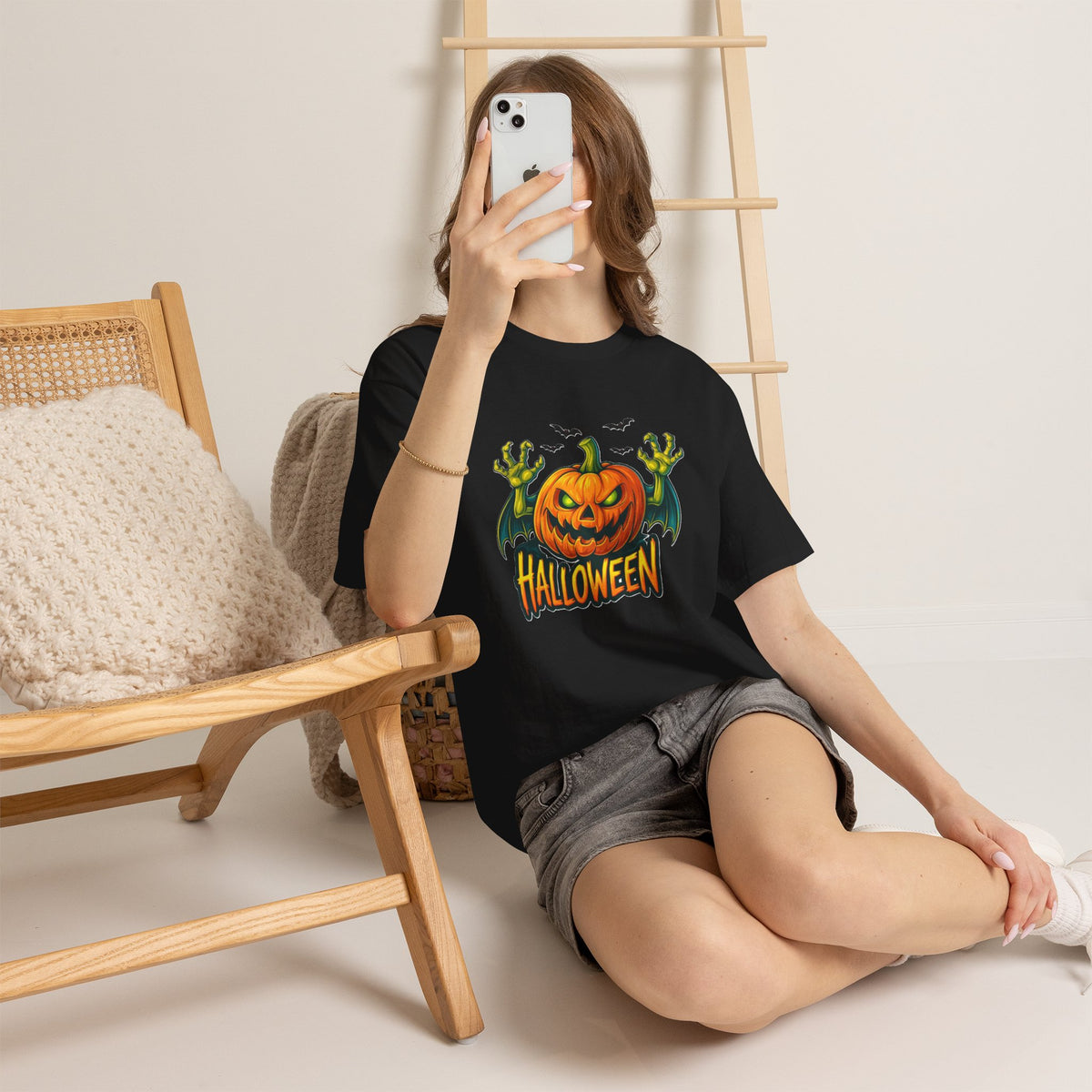 Jack-o'-Lantern Monster Pumpkin T-Shirt | Halloween Pumpkin Graphic Tee