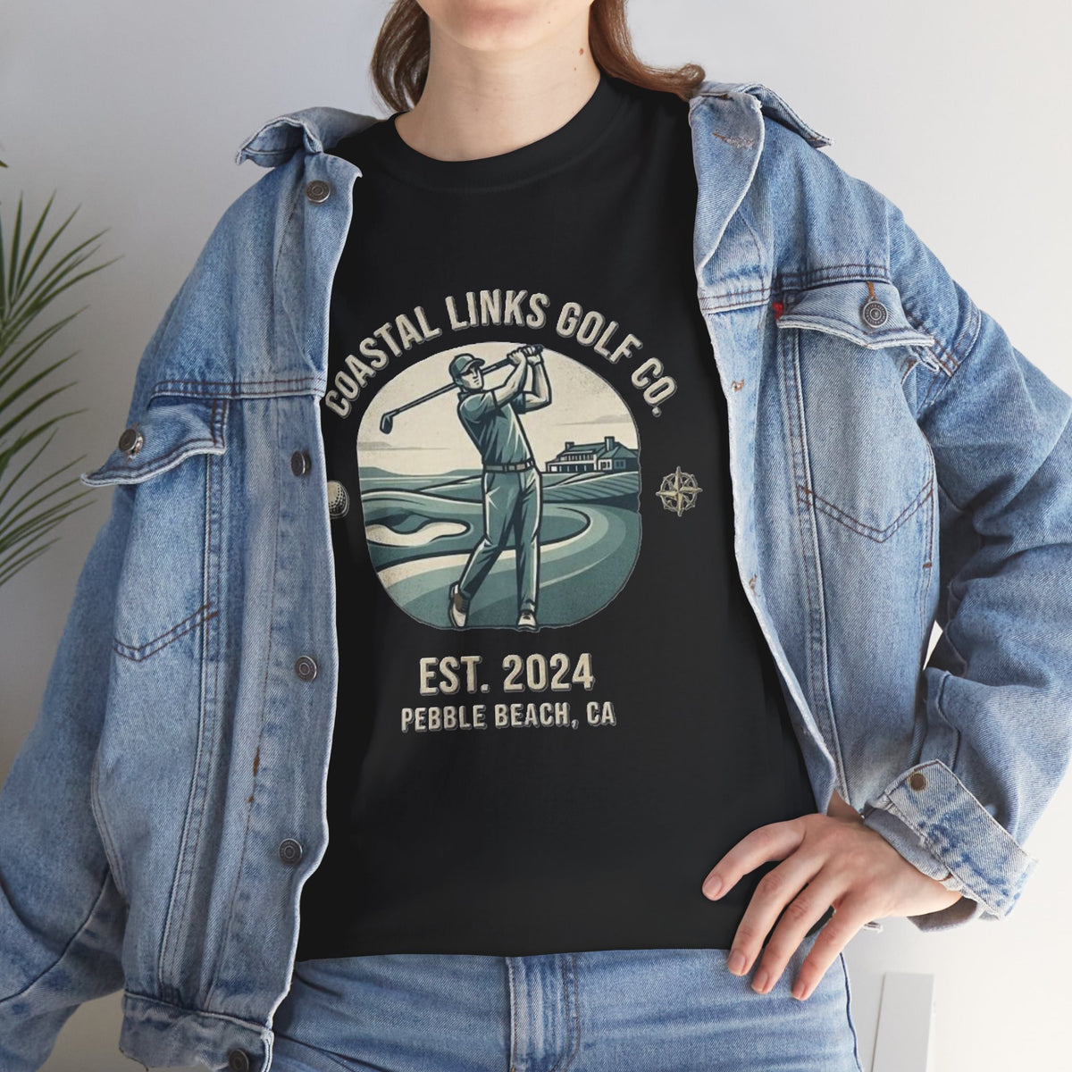 Coastal Links Golf Co logo T-Shirt | Pebble Beach est. 2024