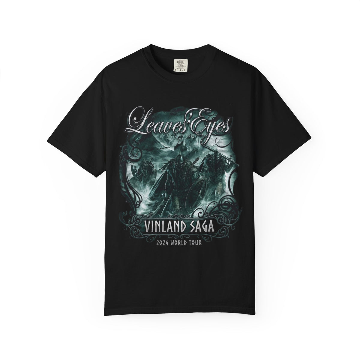Camiseta gráfica de la gira Vinland Saga de Leaves' Eyes / Camiseta de banda de metal sinfónico