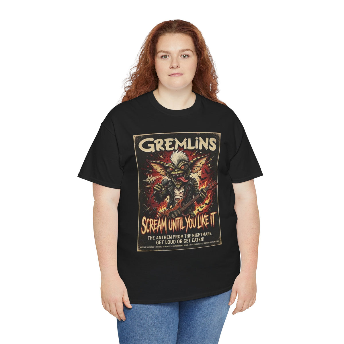 T-shirt Gremlins « Scream Until You Like It » | T-shirt affiche de film d'horreur rétro