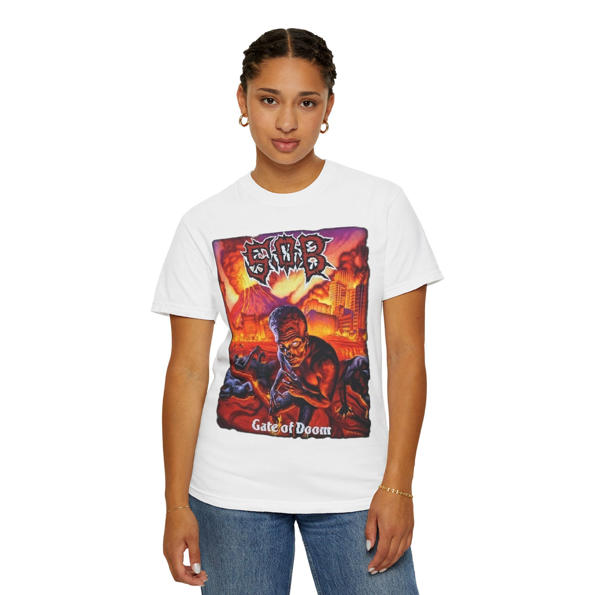 S.O.B Gate of Doom Album Artwork T-Shirt / Thrashcore Punk Band Tee