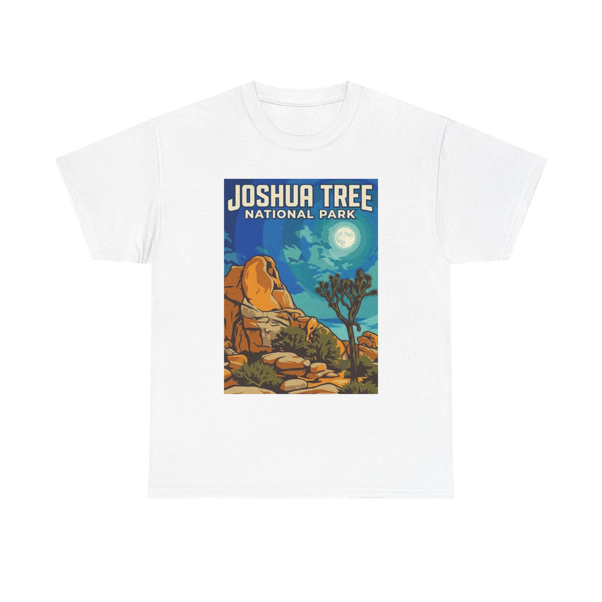 Camiseta de póster del Parque Nacional Joshua Tree, California | Camiseta de naturaleza del Parque Nacional de California