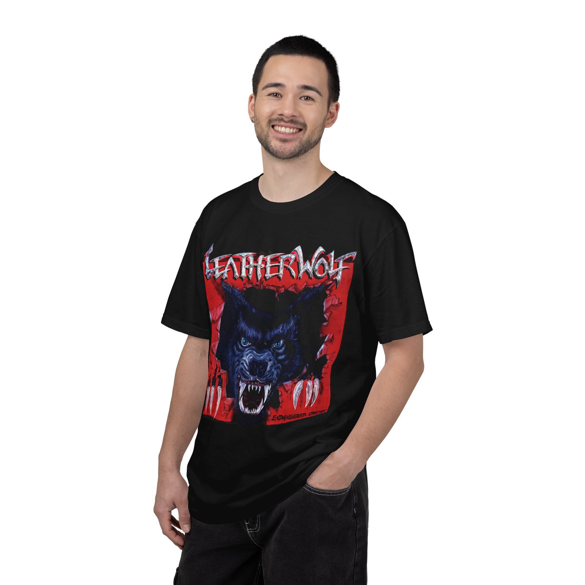 Leatherwolf Werewolf Graphic T-Shirt | Vintage Metal Band Artwork