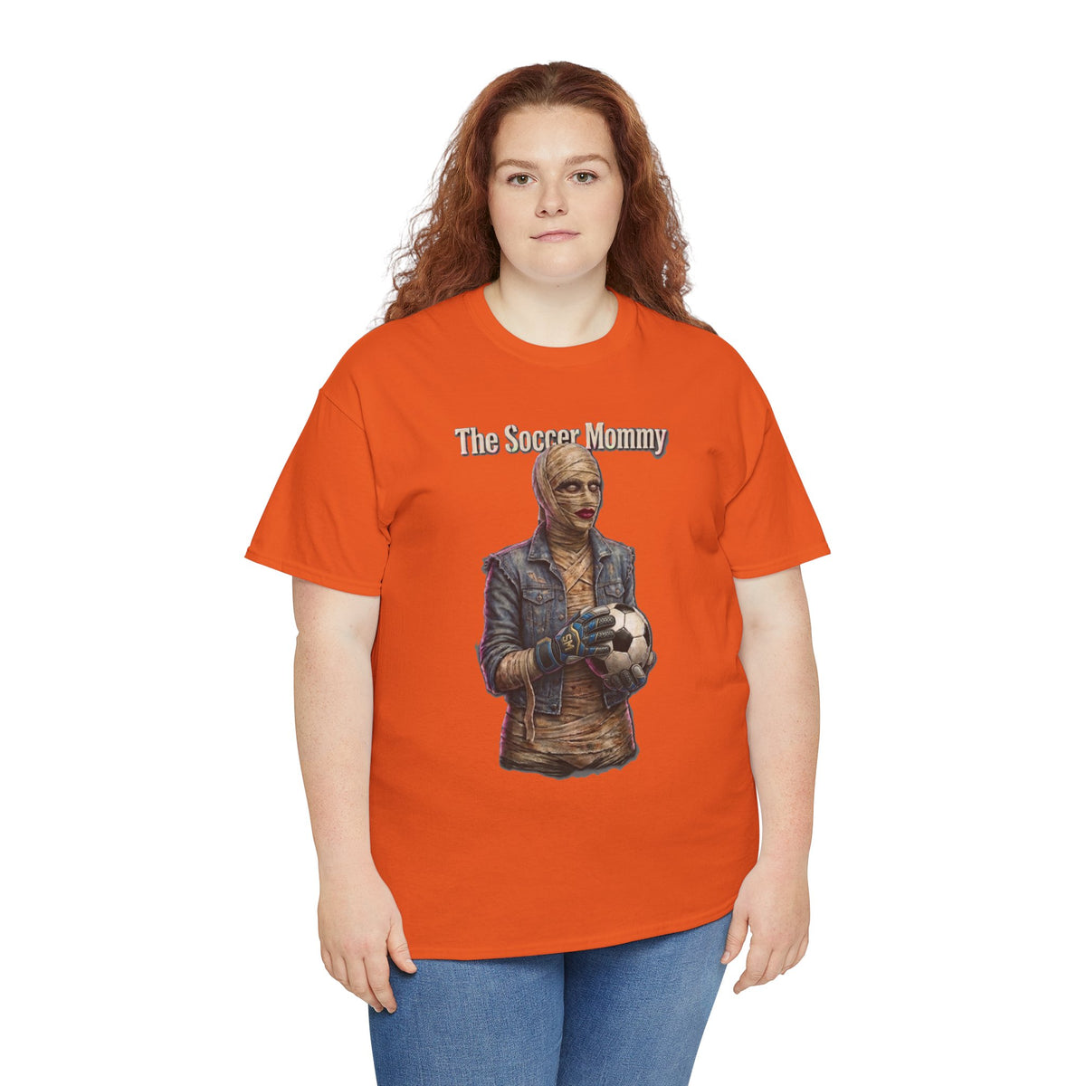 T-shirt Soccer Mommy | Illustration de joueur vintage, t-shirt pour fan de football