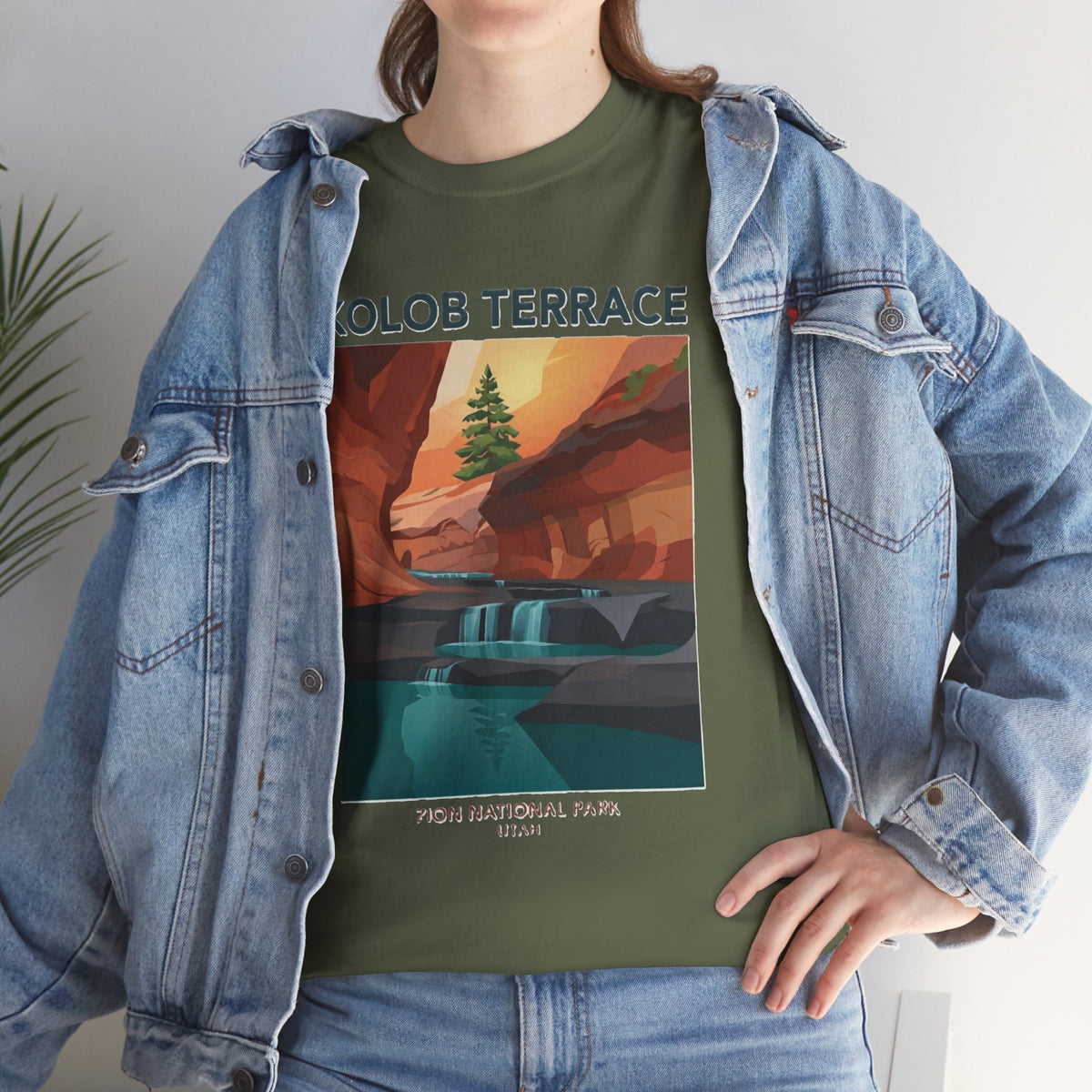 Camiseta de póster del Parque Nacional Kolob Terrace | Camiseta con paisaje del Cañón de Zion
