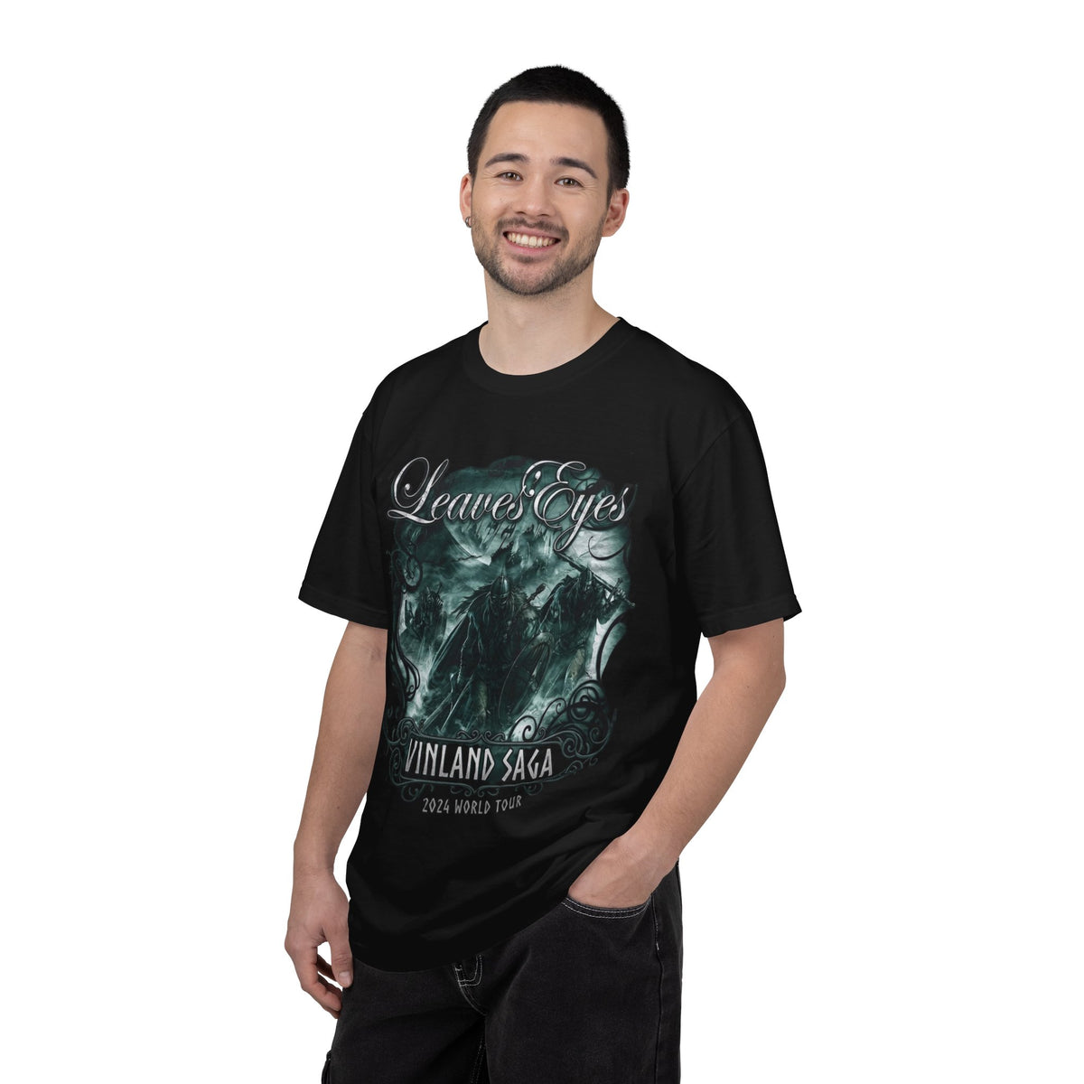 Camiseta gráfica de la gira Vinland Saga de Leaves' Eyes / Camiseta de banda de metal sinfónico