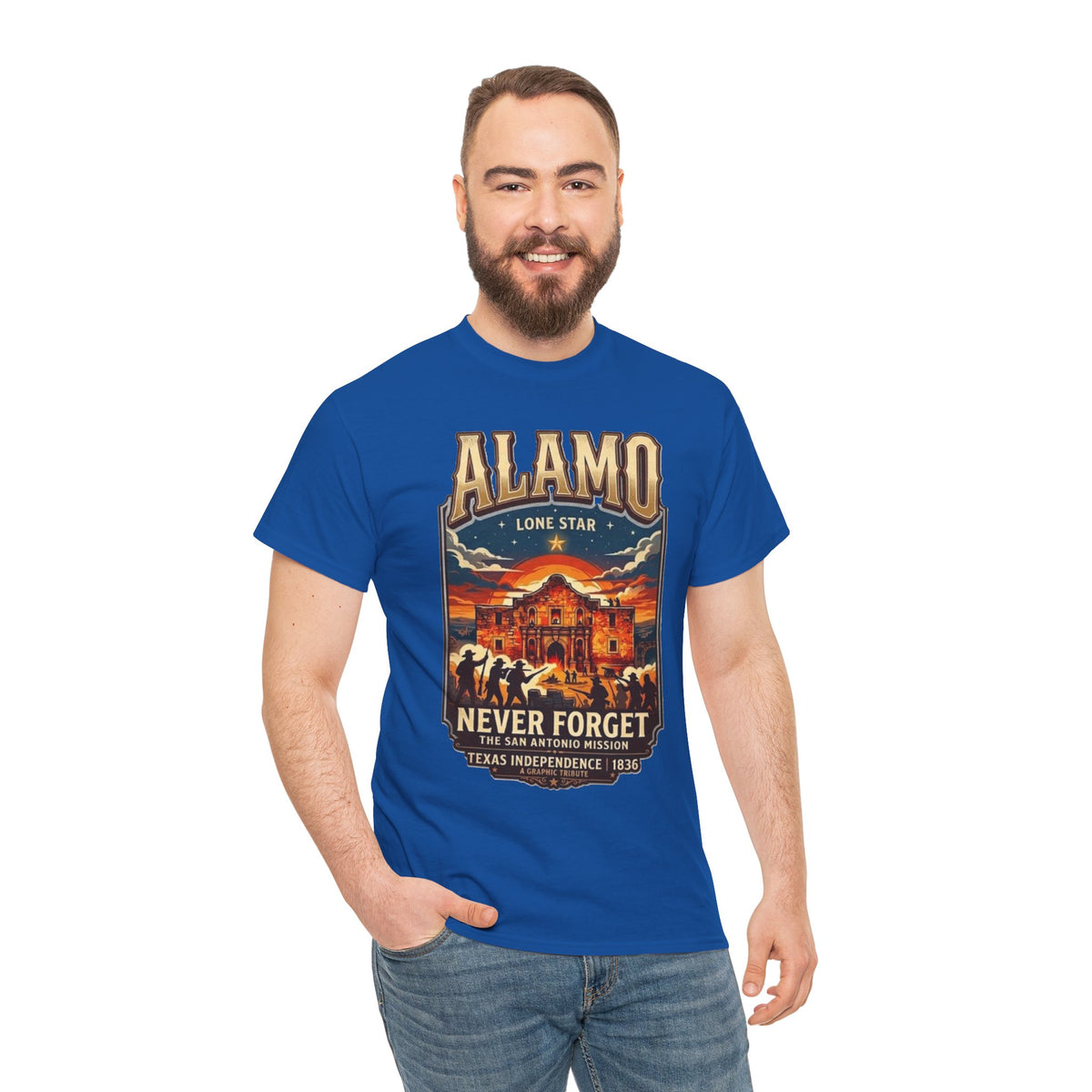 T-shirt Alamo Never Forget Texas Independence 1836