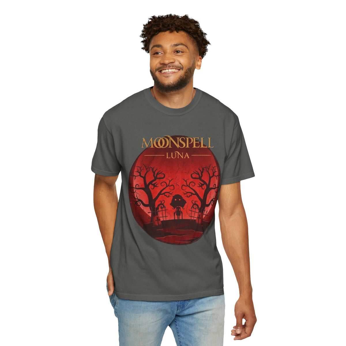 Moonspell Luna Gothic Moon Forest T-Shirt / Gothic Metal Band Tee