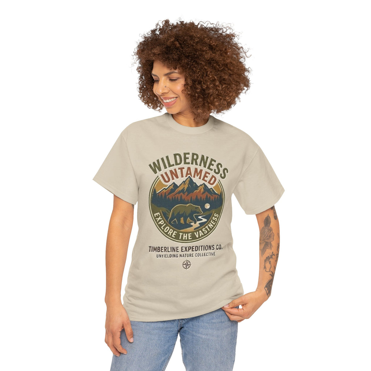 Wilderness Untamed Mountain Bear Graphic T-Shirt