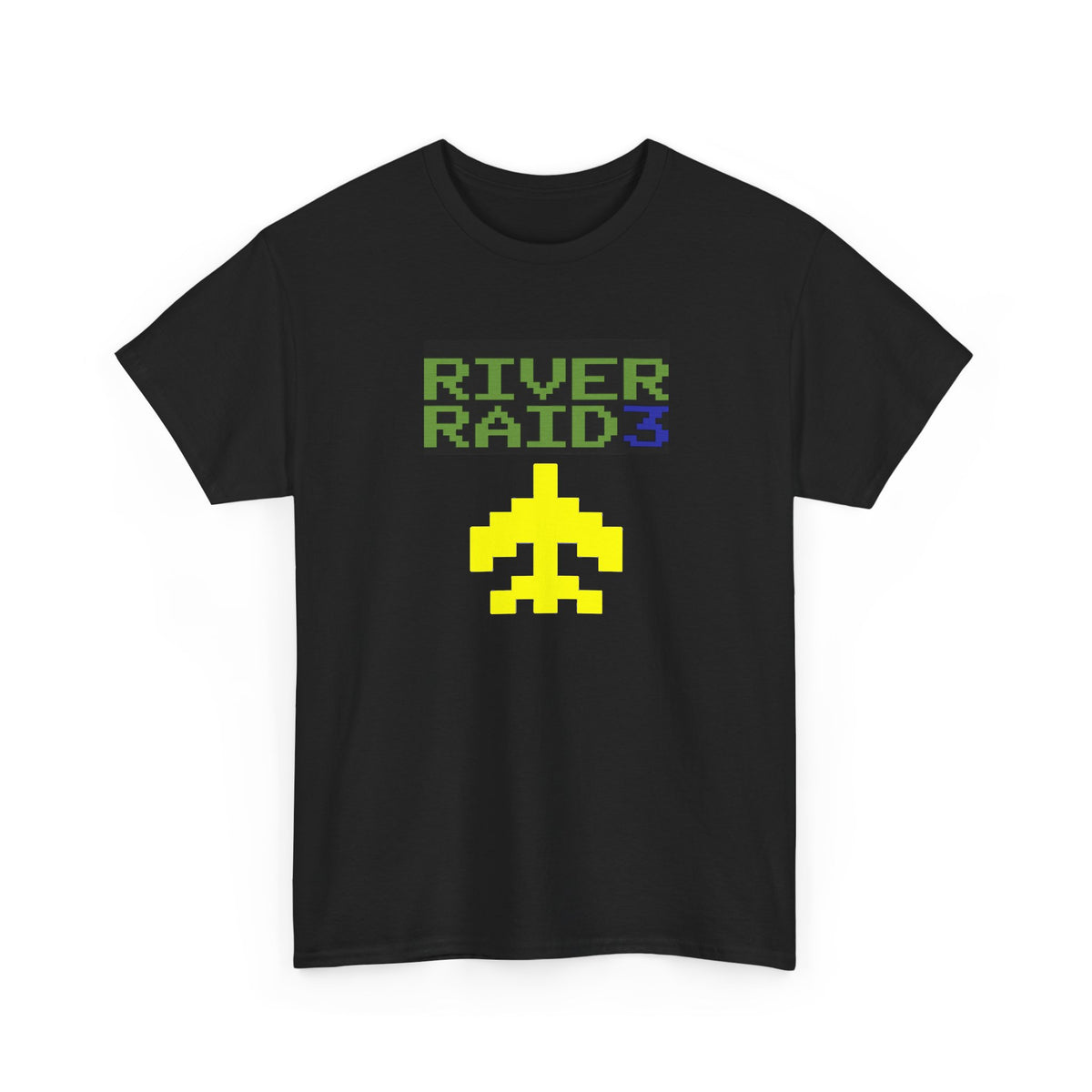 River Raid 3 pixel plane Tee | retro arcade gaming shirt