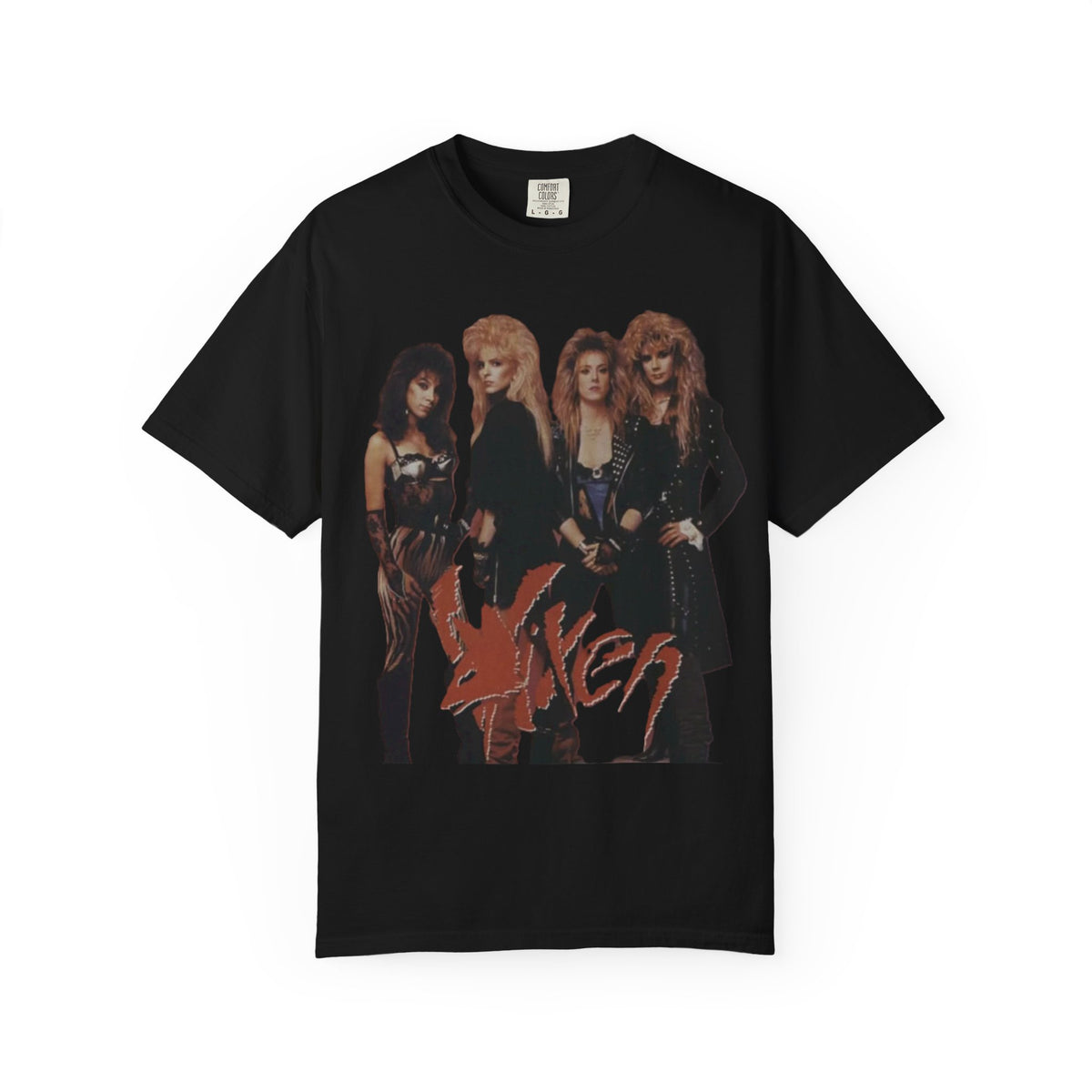 Camiseta con foto de la banda Vixen | Camiseta vintage de banda de rock femenina