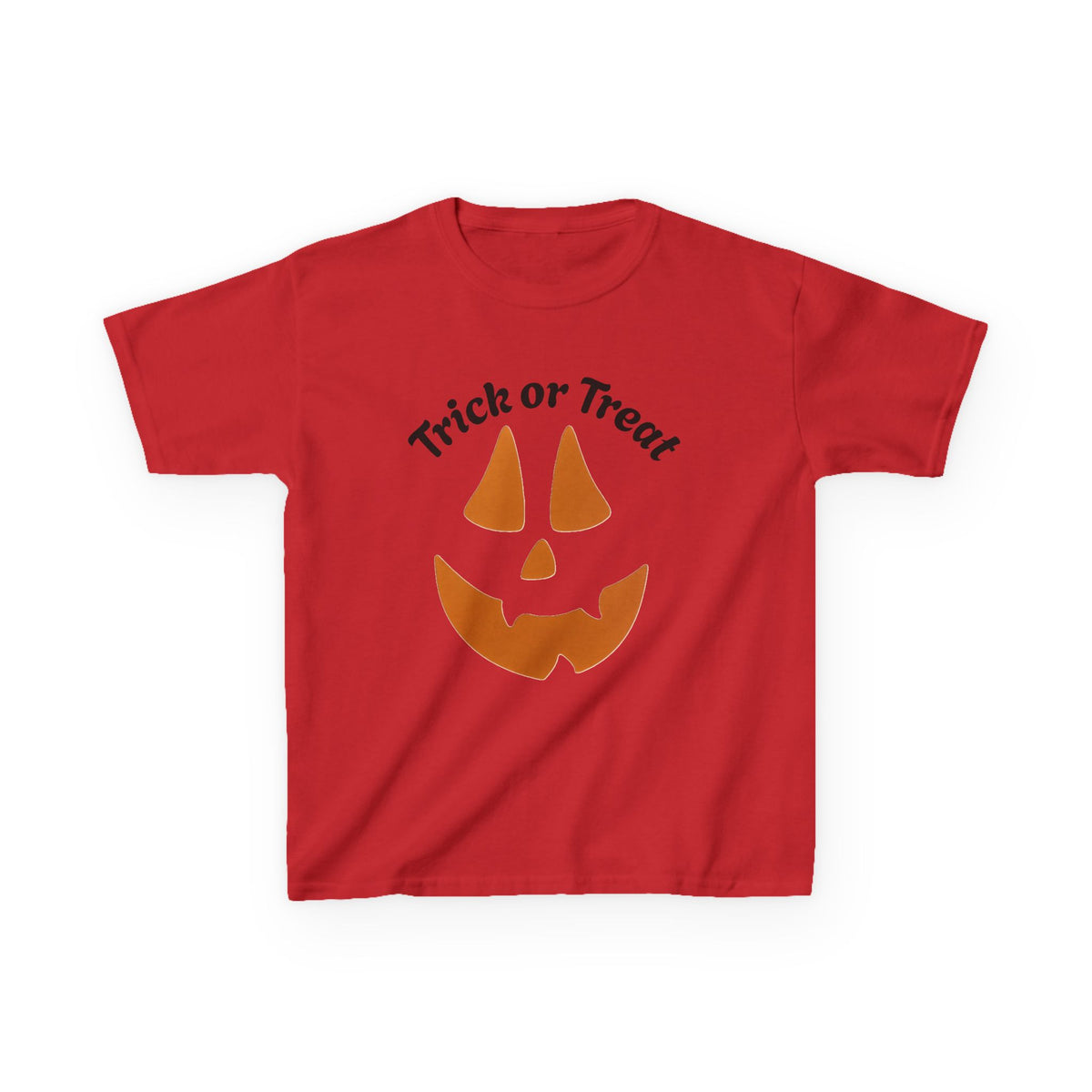 Trick or Treat Jack-o'-Lantern Kids Tee | Halloween Pumpkin Face