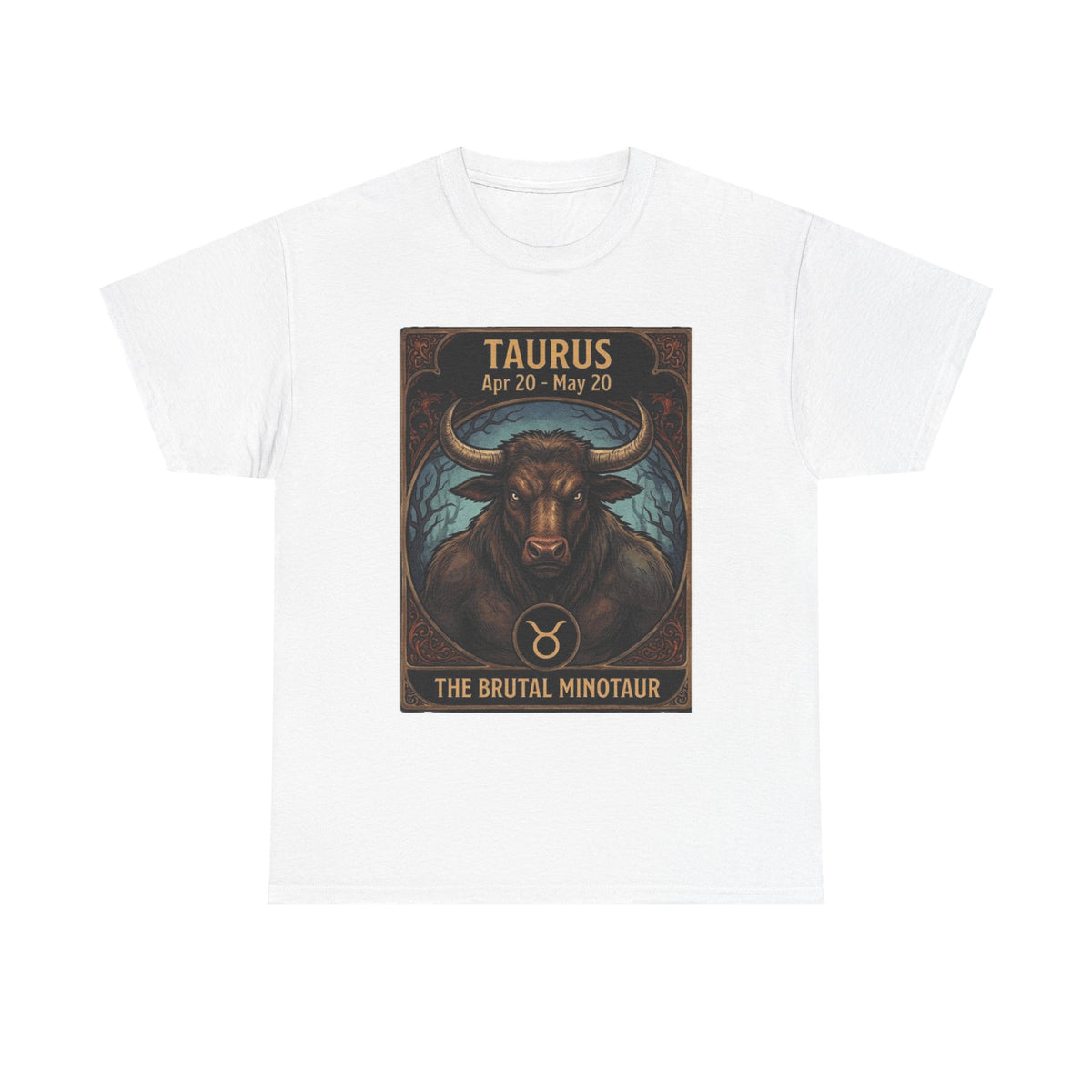Taurus Minotaur Illustration Tee | Halloween Zodiac Bull Astrology Shirt