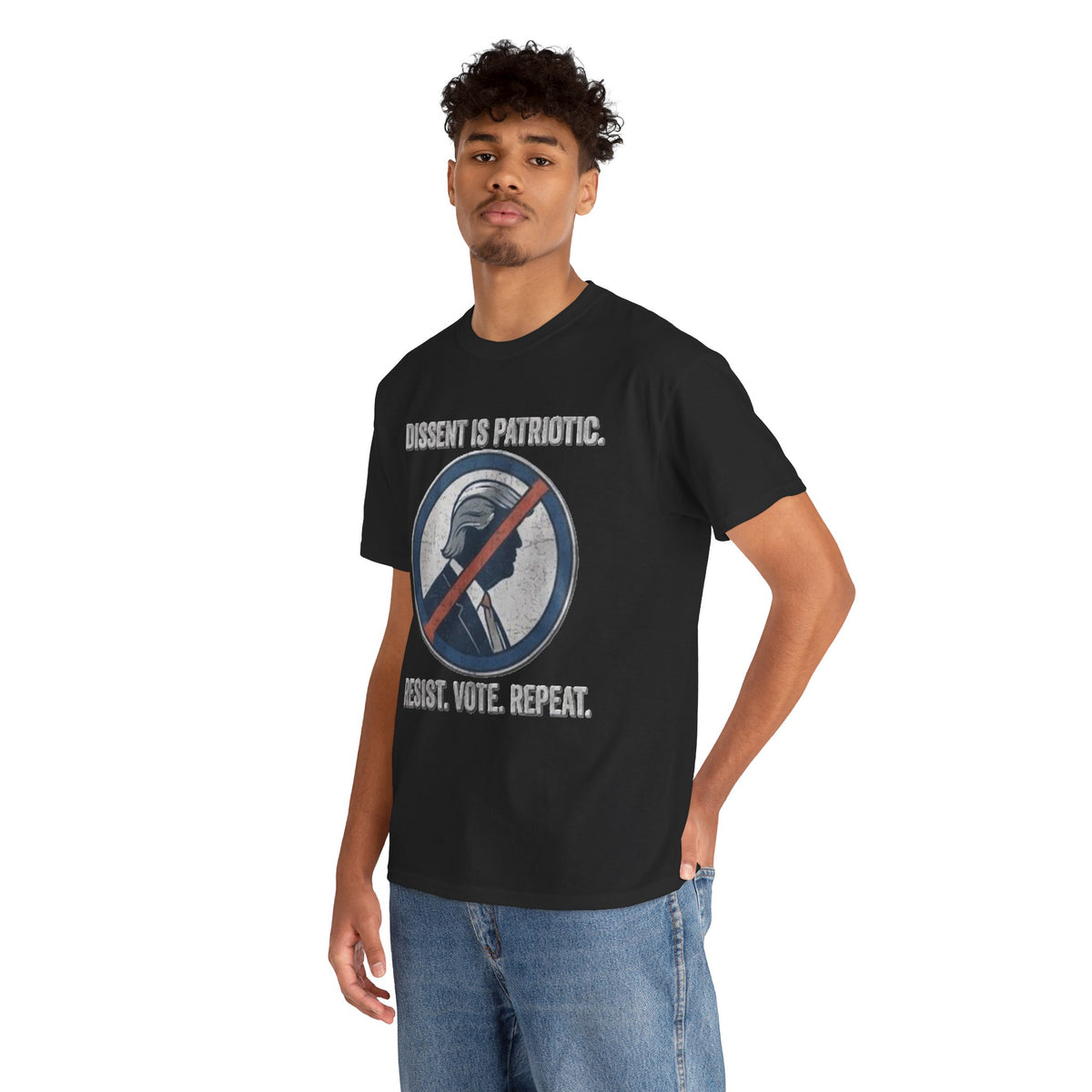 T-shirt « La dissidence est patriotique, résistez, votez, recommencez » | Haut pour manifestation politique