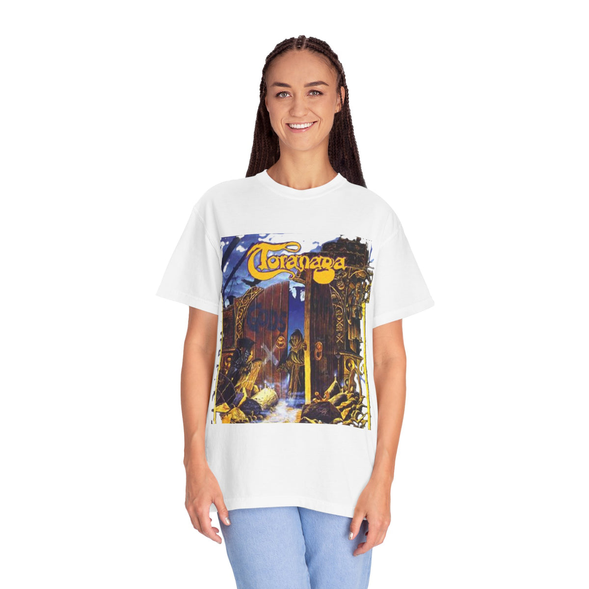 Toranaga God's Gift Album Artwork illustration T-Shirt | British Thrash Metal Band album art graphic tee