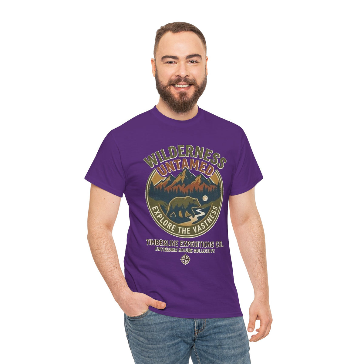 Wilderness Untamed Mountain Bear Graphic T-Shirt